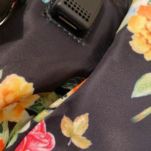 Matein Floral LapTop Backpack USB Charging Port Insulated Lunch Pocket 15 Inch - Picture 6 of 11